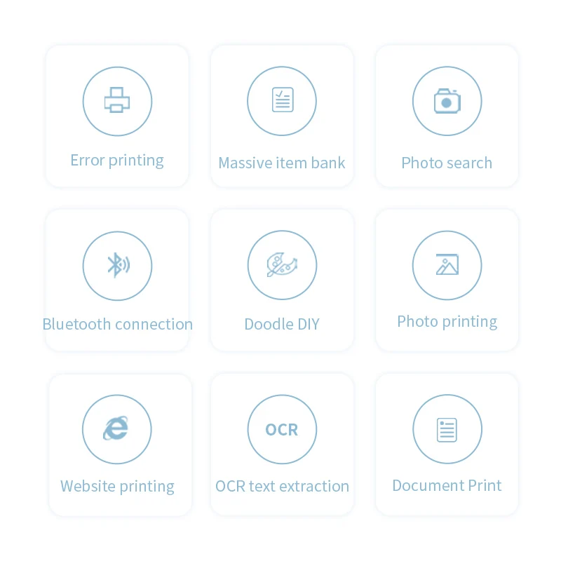 Mini HD Portable Label Thermal Printer Endurance Bluetooth Printer for Student Error Title Note Wrong Pocket Inkless Printing - Image 6