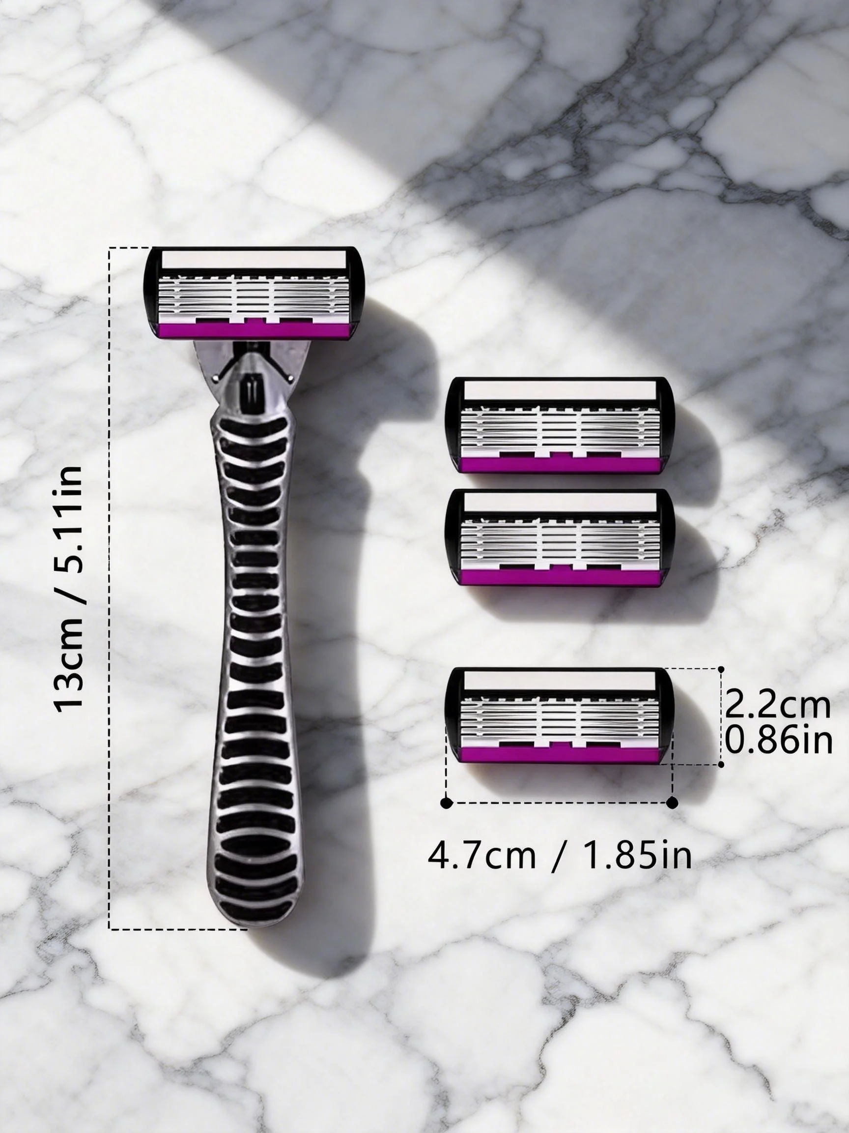 High Quality Man Safety Razor Blade 6 Layer German Stainless Steel Shaving Cartridges Compatible Mach Shaver - Image 2