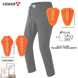 CE Certified Motorcycle Jeans with Knee Pads Hip Protectors Crotch Board Pants Insert Protective Inner Gear Motorbike Trousers