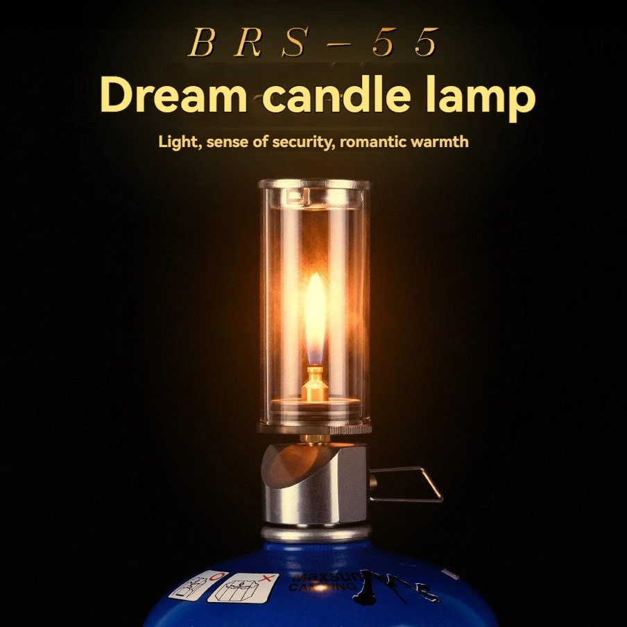 BRS-55 Dreamlike Candlelight Lamp Tent Lighting Equipment Camping Lamp Windproof Gas Candle Lamp Outdoor Camping Lights - Image 4