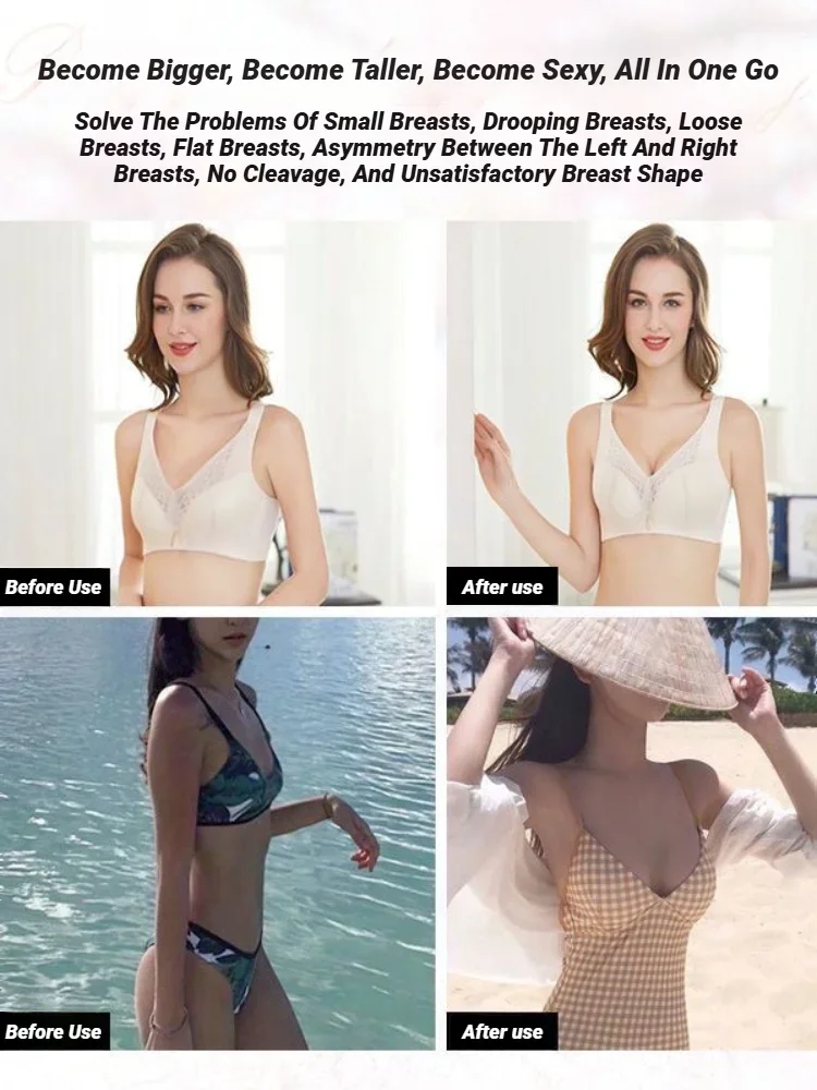 Women Thicker Breathable Sponge Bra Pad Push Up Padded Bikinis Swimsuit Swimwear Bikini Chest Set Bikini - Image 4