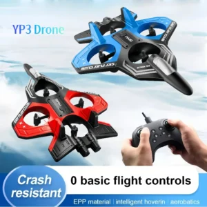 YP3 Glider RC Drone with Light Flying Helicopter RC Hobby Jet Plane 2.4G Stunt Remote Control Foam Fighter Airplane Toy Drone 