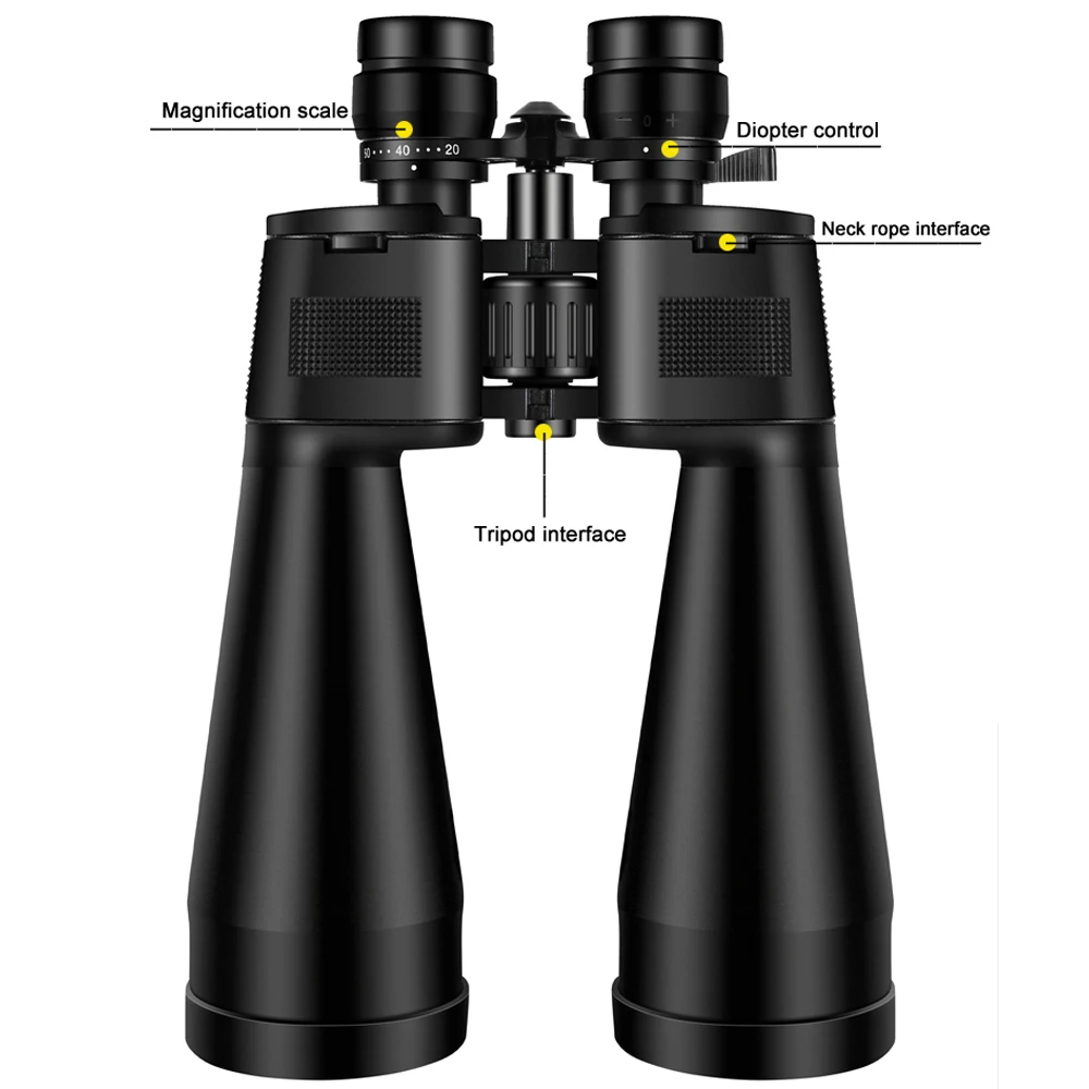 BORWOLF 20-60X70 Binoculars High Magnification Long Range Zoom 60 Times Hunting Astronomical Telescope HD Professiona Zoom - Image 4