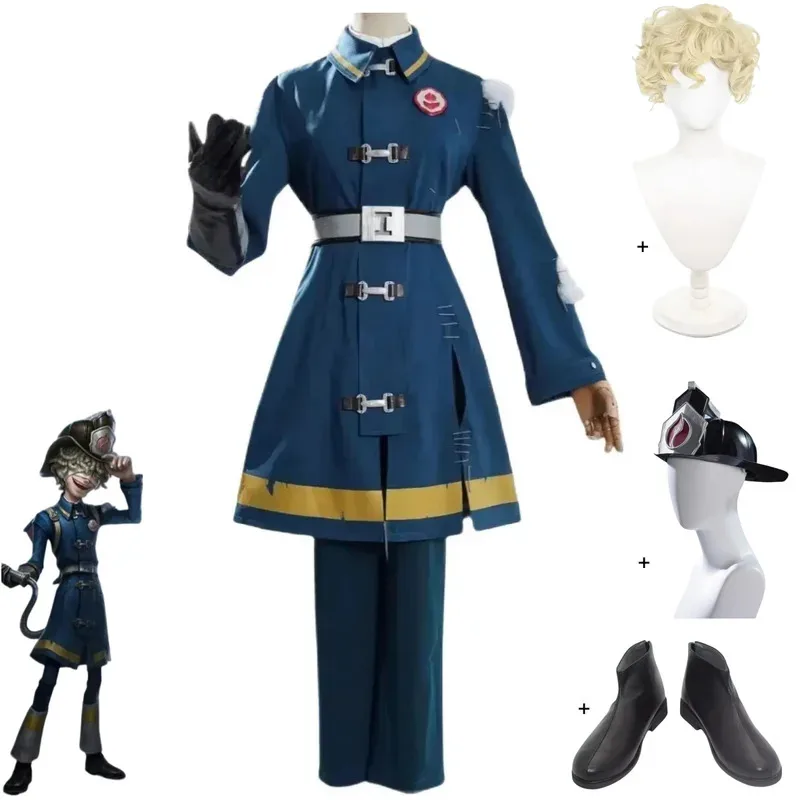 Game Identity â…´Survivalist Florian Brand Cosplay Costume New Survivor Fire Investigator Uniform Shoes Wig Man Party Carnival Set - Image 2