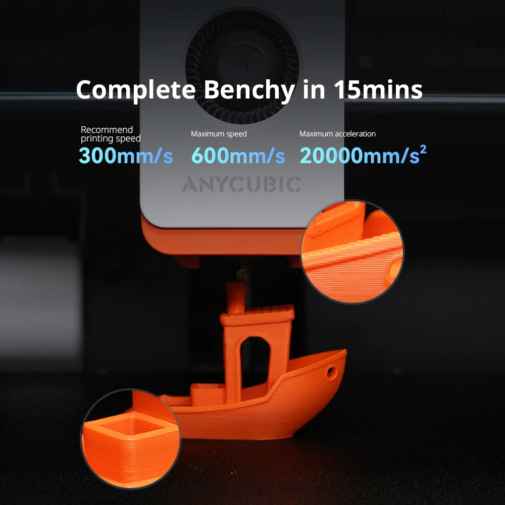 Anycubic Kobra S1 Combo Multi-Color 3D Printer Max Speed 600mm/s Core XY Stable Structure High Precision 3D Printer - Image 3