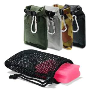 Portable Soap Bar Case-Waterproof & Leakproof Travel Soap Container;Quick Dry Soap Bag for Standard Size,Fold Up Toiletry Case